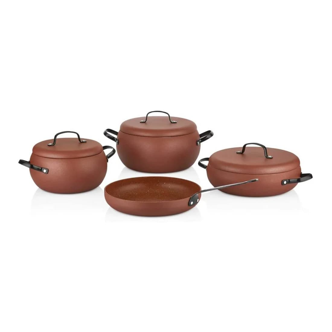 سرویس قابلمه گرانیت 7 پارچه کرکماز مدل A2657 ا KORKMAZ COMLEK A2657 Cookware SE