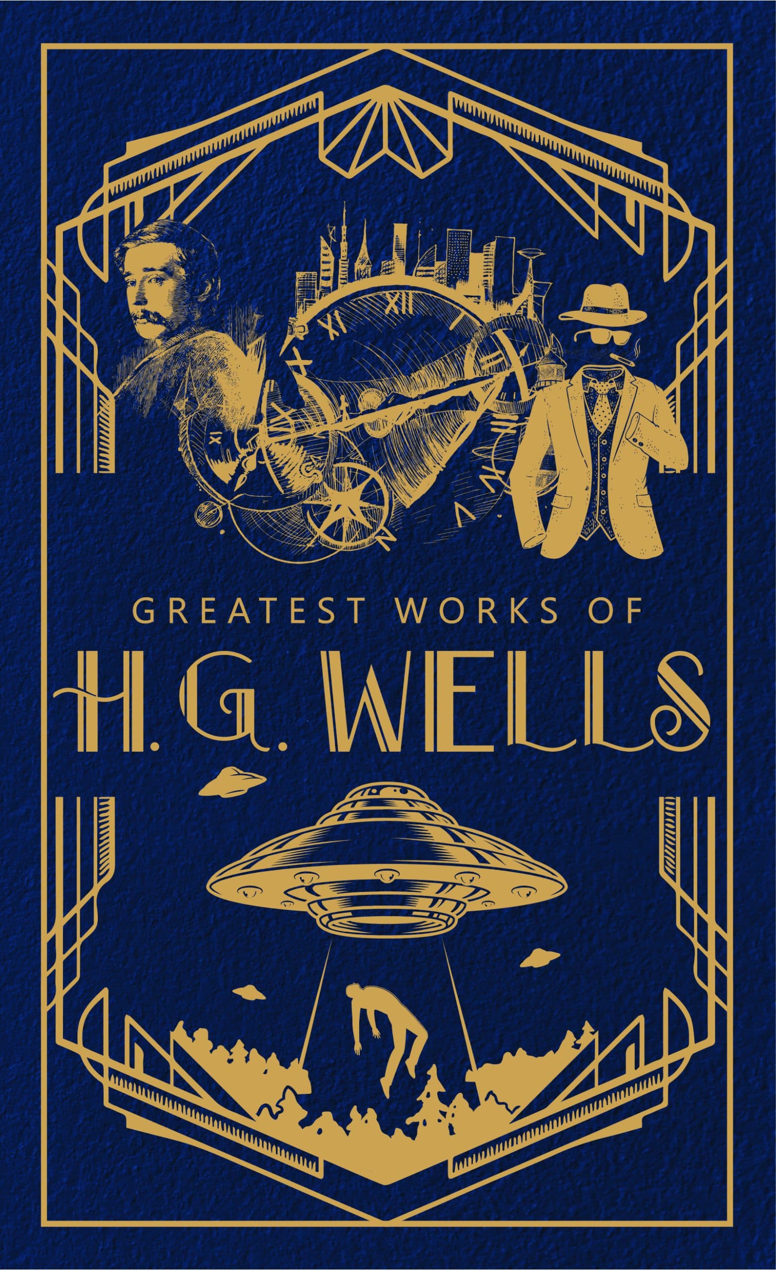 Greatest Works of H.G. Wells (Deluxe Hardbound Edition)