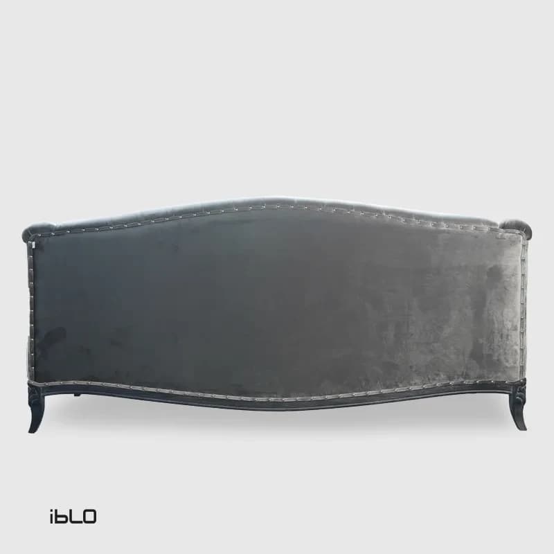 مبل نئوکلاسیک سه‌نفره لاپند (طوسی) — تصویر ۴