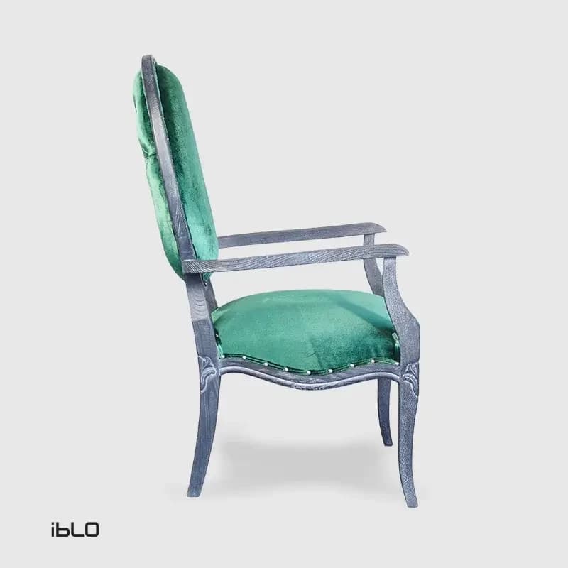 مبل نئوکلاسیک یک‌نفره لاپند (سبز) — تصویر ۳