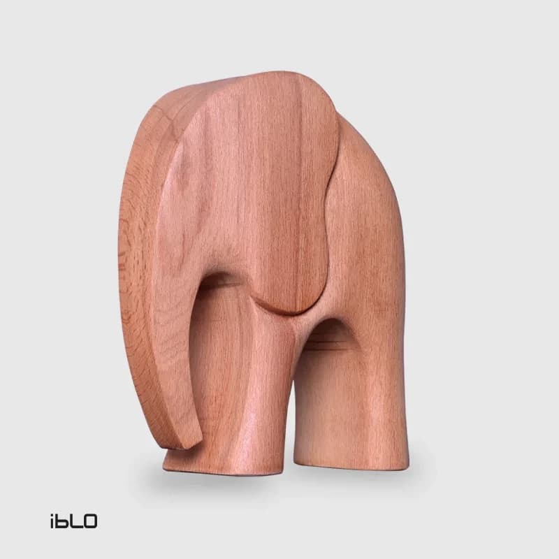دکوری فیل چوبی — تصویر ۷