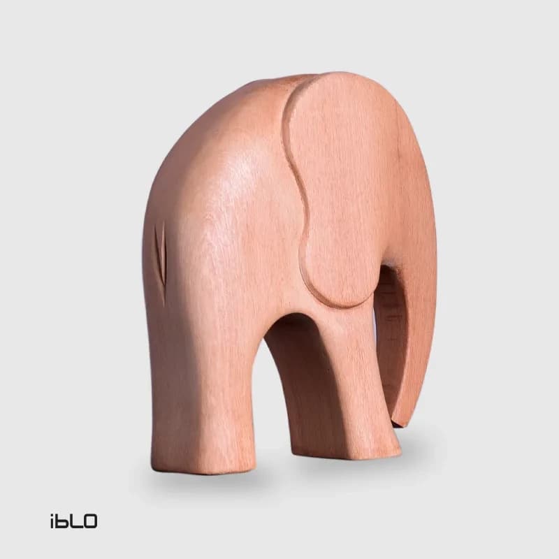 دکوری فیل چوبی — تصویر ۶