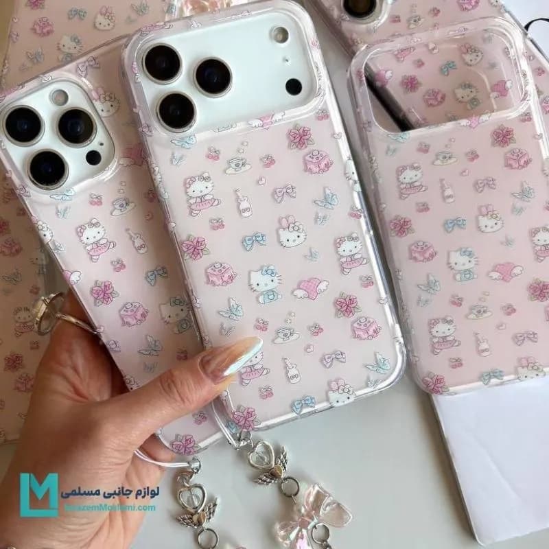 قاب گوشی ایفون کیتی آویزدار کد C3061 | لوازم جانبی مسلمی — تصویر ۲