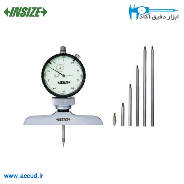 عمق سنج ساعتی 300 میلی متر INSIZE (با گارانتی رسمی شرکت اینسایز) مدل 2342-202