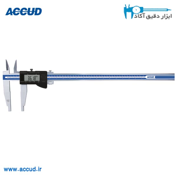 کولیس دیجیتال 100سانت فک20 سانت(دو فک داخل,خارج) Accud (اکود با گارانتی شرکتی) مدل 119-040-12