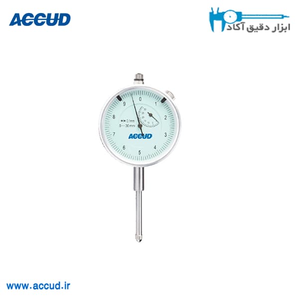 ساعت اندیکاتور 0.1 میلی متر Accud (اکود با گارانتی شرکتی) مدل 230-010-11