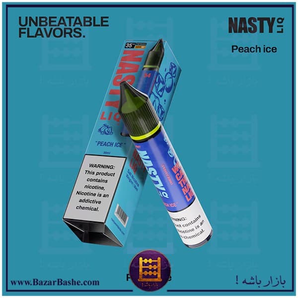 سالت نستی هلو یخ NASTY Peach Ice Salt 30ml — تصویر ۲