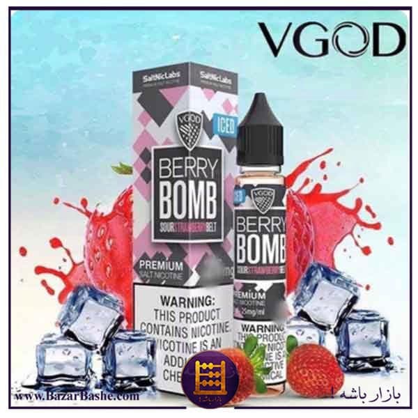 سالت ویگاد بمب توتفرنگی یخ VGOD BERRY BOMB ICE SALTNIC