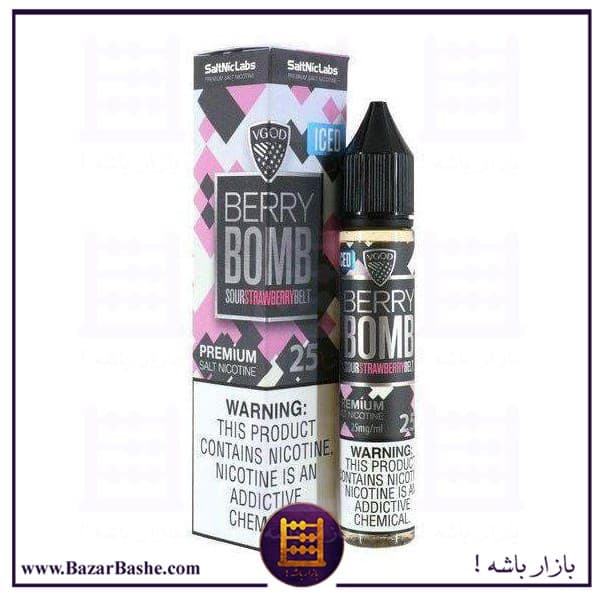 سالت ویگاد بمب توتفرنگی یخ VGOD BERRY BOMB ICE SALTNIC — تصویر ۲