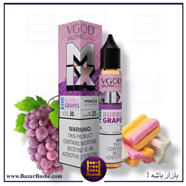 سالت ویگاد آدامس انگور یخ VGOD Mix Bubble Grape Ice