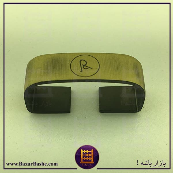 پل کمربند فلزی وارداتی زردقلم فرچه خورده مناسب کمربند 3.5 سانتی‌متر — تصویر ۲