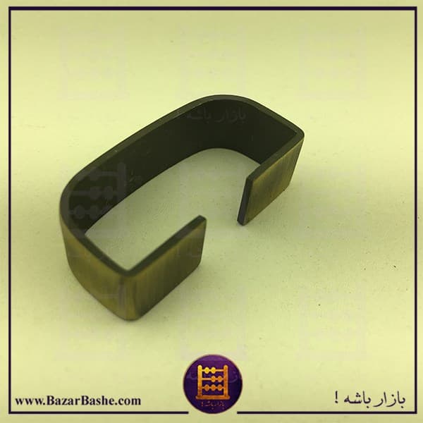 پل کمربند فلزی وارداتی زردقلم فرچه خورده مناسب کمربند 3.5 سانتی‌متر — تصویر ۳