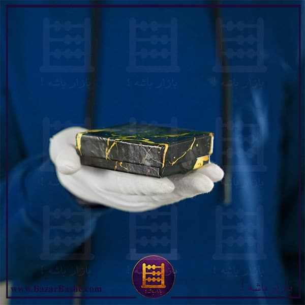 هاردباکس نیم ست طرح سنگ (3×7×9 سانتی‌متر) رنگ بندی سفید و مشکی — تصویر ۲