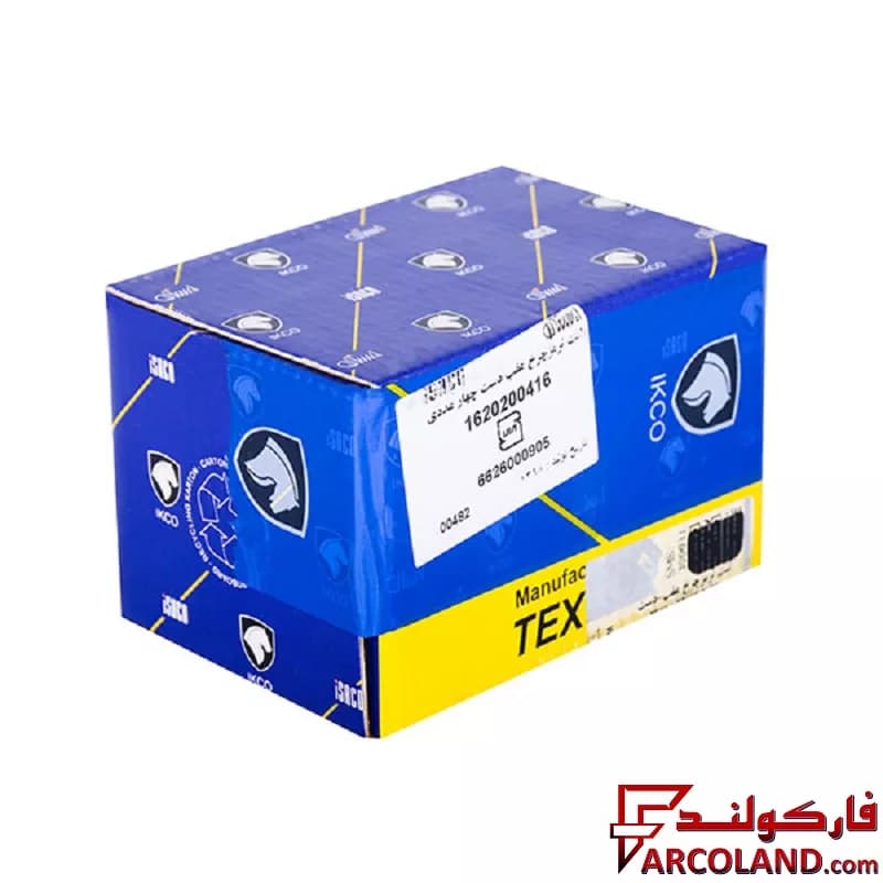 لنت ترمز عقب تکستار ایساکو مدل 1620200416 مناسب پژو 206 تیپ 6 — تصویر ۳