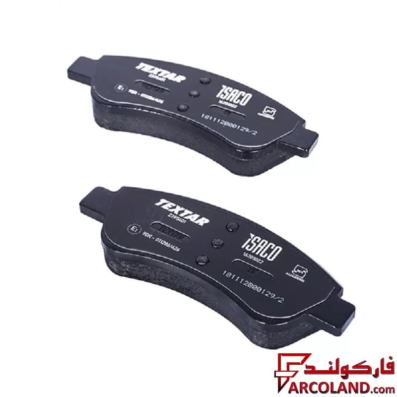 لنت ترمز جلو تکستار ایساکو مدل 1620102213 مناسب پژو 206 تیپ 6 — تصویر ۲