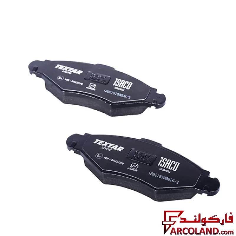 لنت ترمز جلو تکستار ایساکو مدل 1620102115 مناسب پژو 206 صندوقدار V20 — تصویر ۲