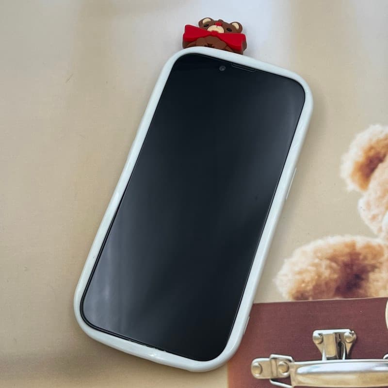 قاب گوشی Redmi Note 11 Pro / Redmi Note 12 Pro 4G شیائومی Toy Friend عروسکی برجسته ضد ضربه محافظ لنز دار طرح خرس کد 191336 — تصویر ۲