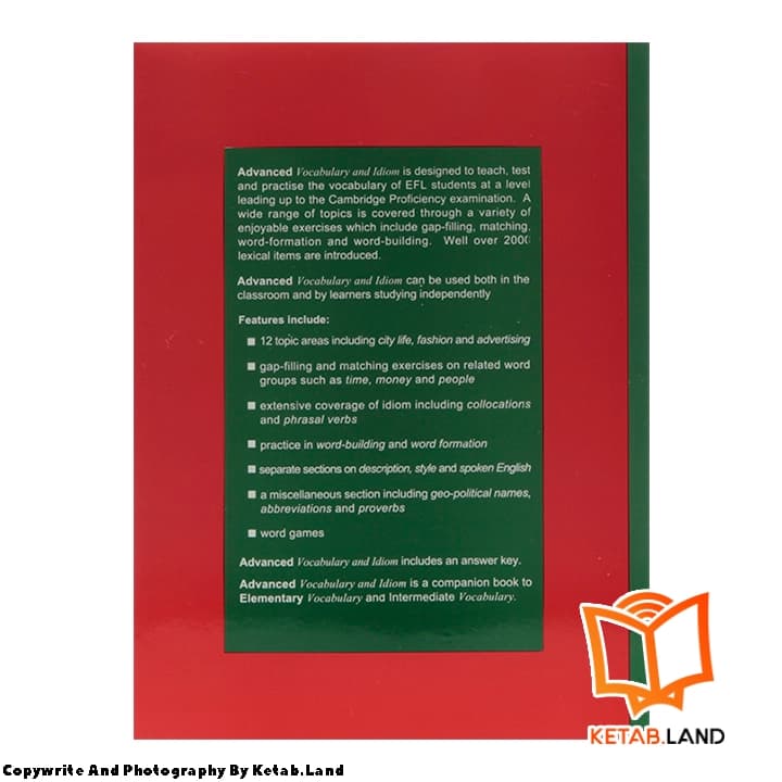 کتاب Advanced Vocabulary and Idiom BJ Thomas — تصویر ۲