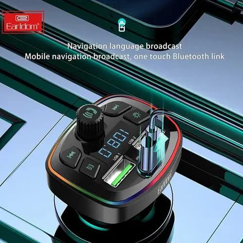 پخش کننده اف ام و شارژر خودرو ارلدام مدل EARLDOM Et-M71 — تصویر ۴