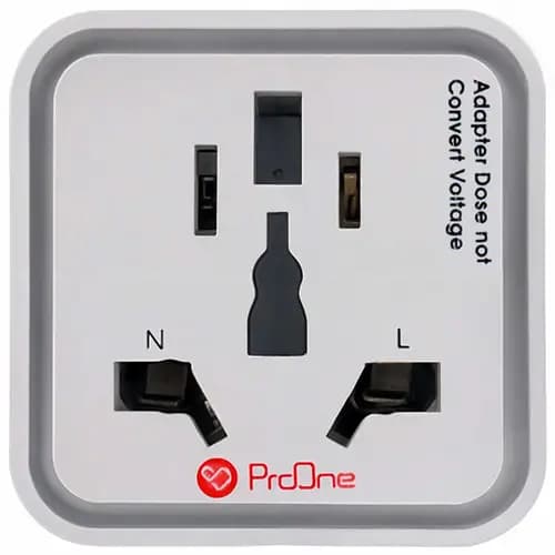 تبدیل برق 3 و 2 به دو شاخه پرووان PROONE PAD656 — تصویر ۳