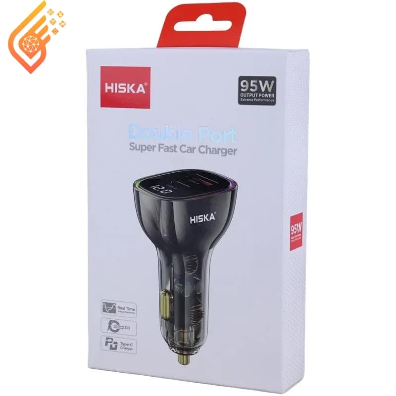 شارژر فندکی 65 وات هیسکا مدل Hiska HCC-326 — تصویر ۵