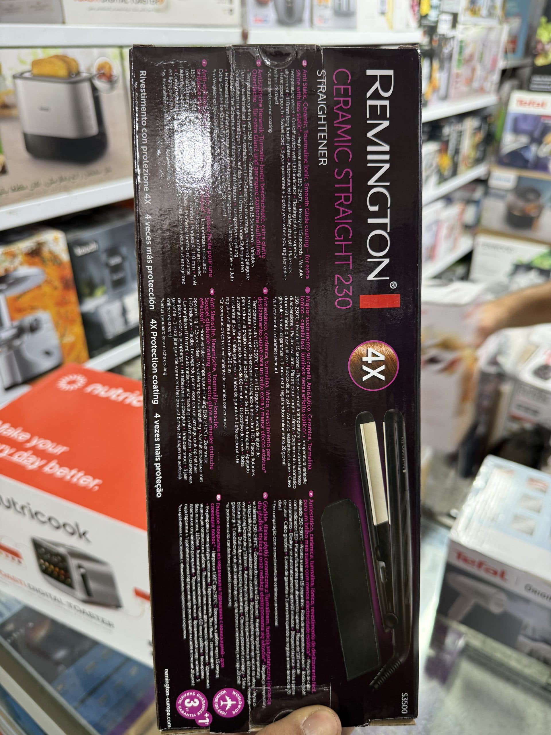 اتو مو رمینگتون مدل Remington Ceramic Straight 230 S3500 اورجینال (عمده و تک) — تصویر ۳