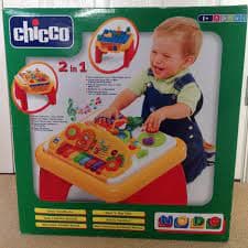 اسباب بازی چیکو 2 کاره میز لگو و پیانو موزیکال چراغدار اورجینال چیکو 1 سال تا 5 سال chicco baby toys — تصویر ۳