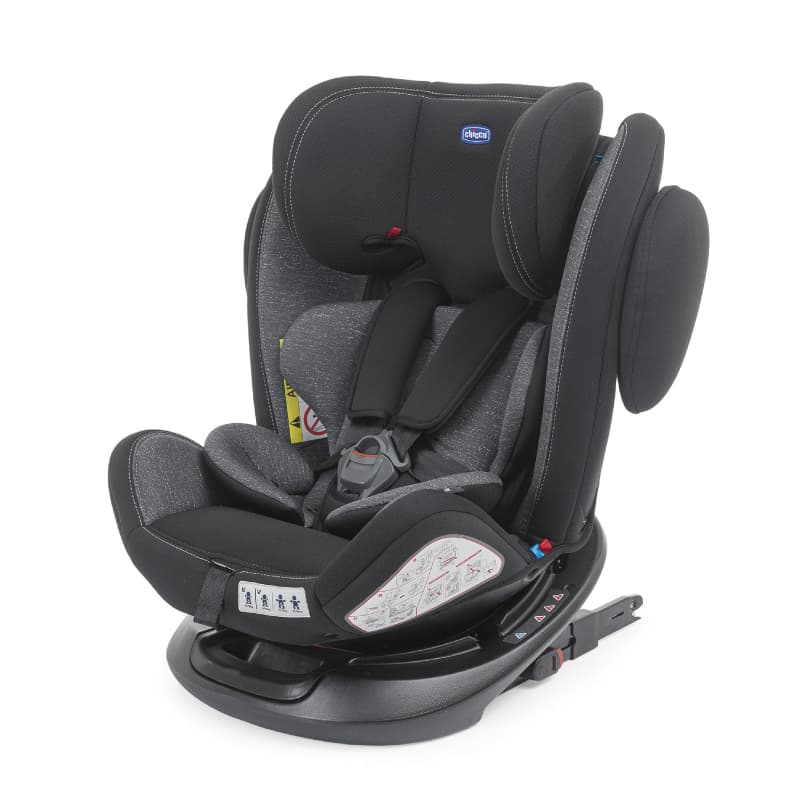 صندلی ماشین چیکو چرخشی 360 درجه نوزادی تا 12 سال ( رنگ مشکی – طوسی) chicco unico 360 baby carseat — تصویر ۳