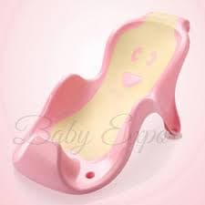 وان حمام بیبی یوگا با اسانشور سیلیکونی نرم و راحت نوزادی بیبی یوگا رنگ سفید صورتی babyyuga baby bath tub pink — تصویر ۴