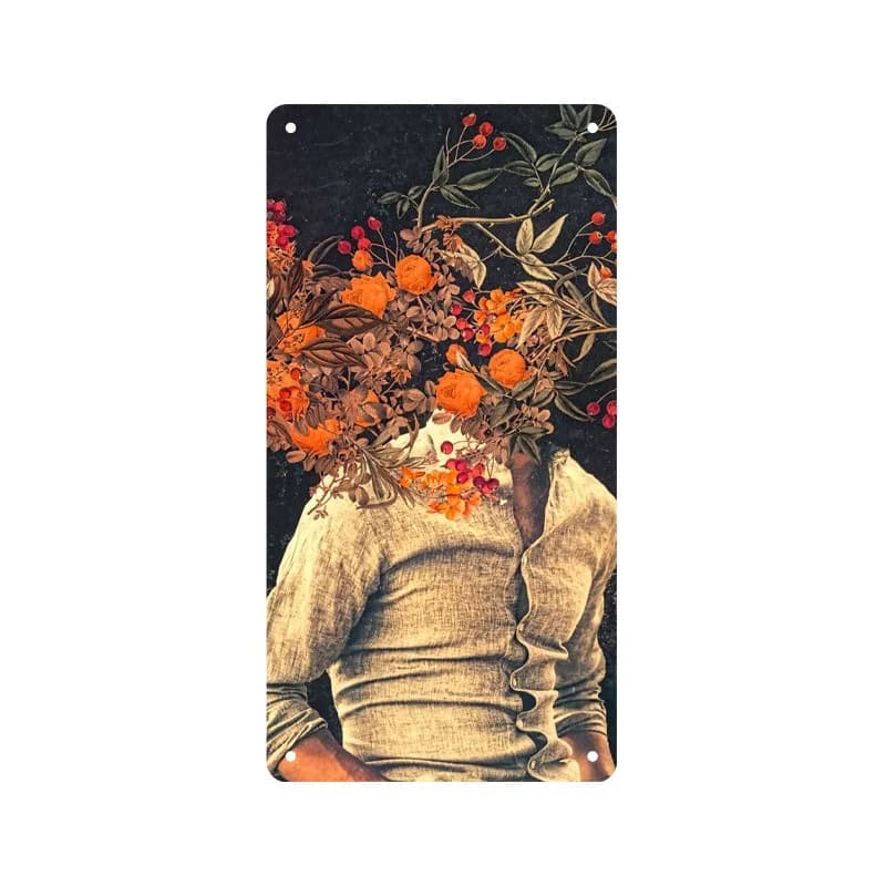 پلاک فلزی FlowerMan