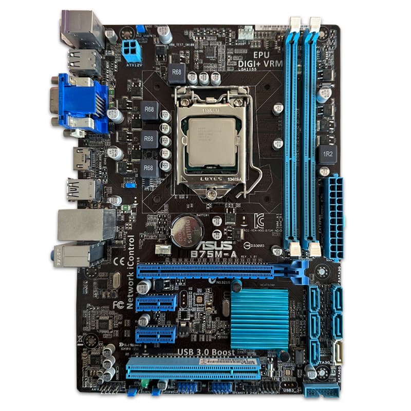 باندل مادربرد ASUS B75M-A + Core i5 2500 استوک