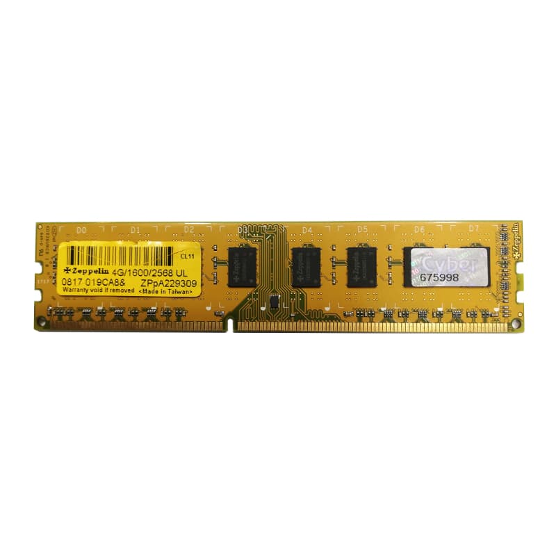 رم 8 گیگ Zeppelin 8GB DDR3 1600Mhz استوک