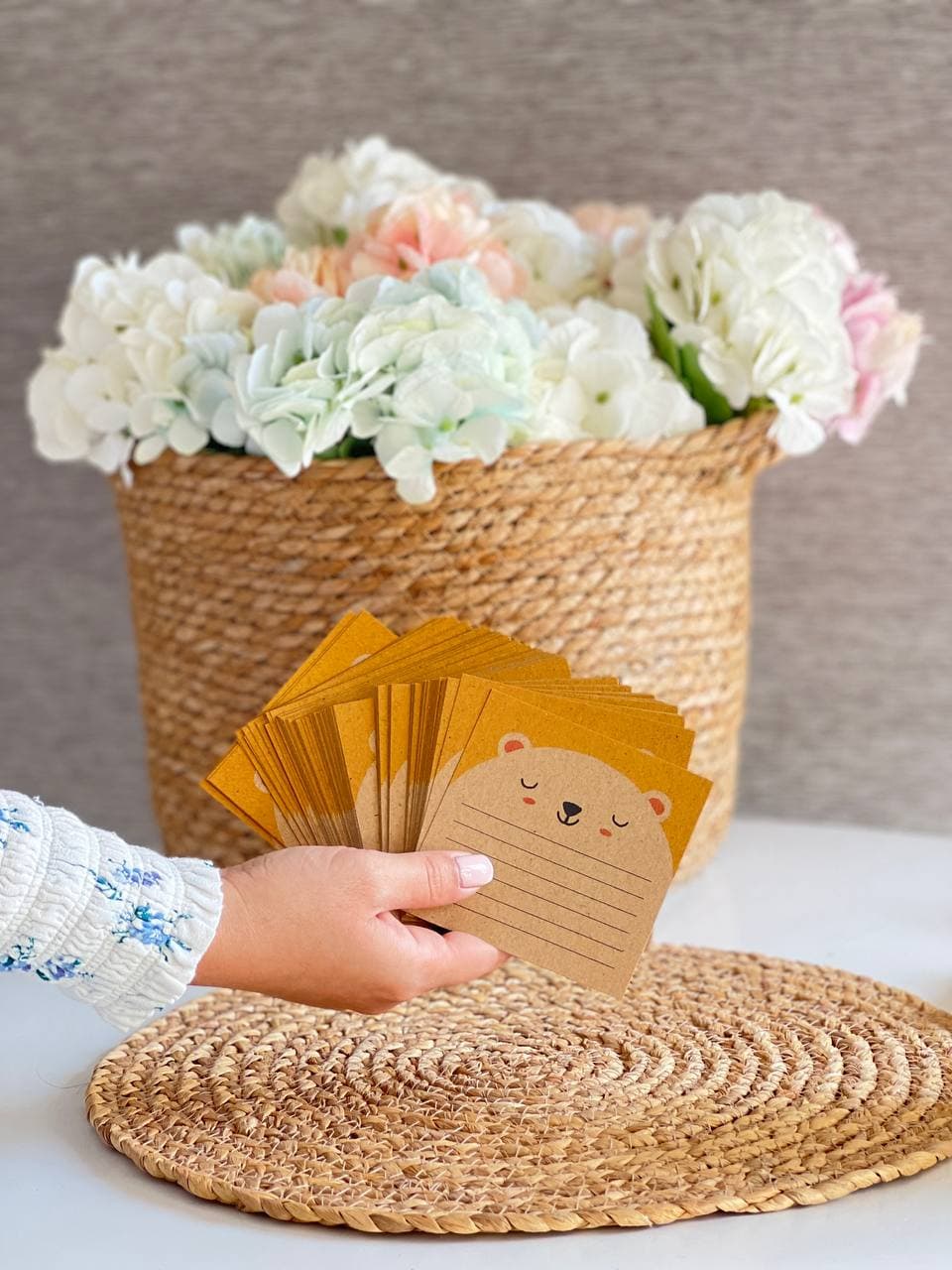 کاغذ یادداشت فانتزی طرح خرسی کد 1023101002 — تصویر ۳