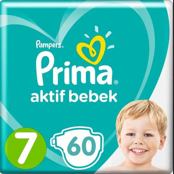 پوشک پریما سایز 7 بسته 60 عددی اولترا اوانتاژ
