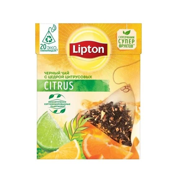 چای سیاه کیسه ای مرکبات لیپتون Litpon Citrus — تصویر ۲