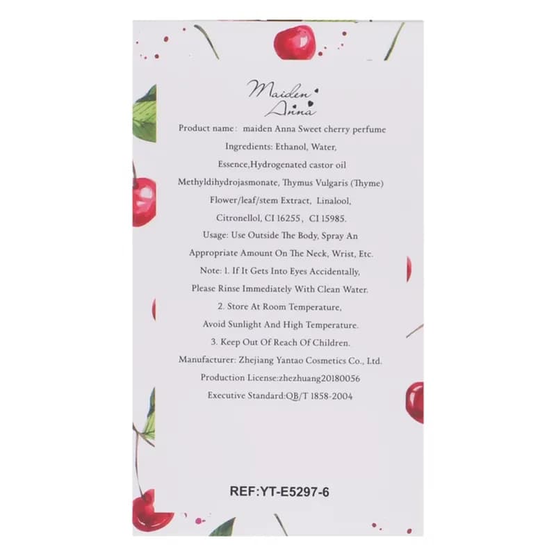 عطر بیکینی میدن آنا مدل Sweet cherry رایحه خنک و میوه ای شیرین — تصویر ۳