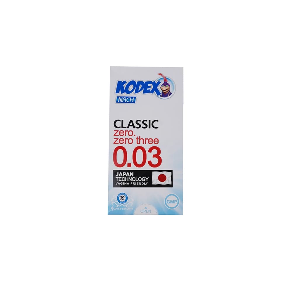 کاندوم ناچ کدکس مدل Classic Zero Three بسته ۱۰ عددی