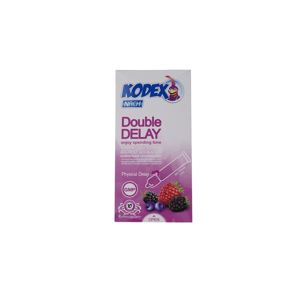 کاندوم تاخیری ناچ کدکس Nach Kodex مدل Double Delay – بسته 10 عددی