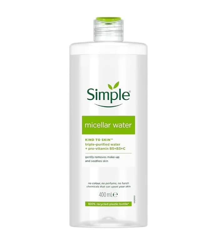 میسلار واتر پوست حساس سیمپل حجم ۴۰۰ میلیلیتر | Simple Kind to Skin Micellar Cleansing Water