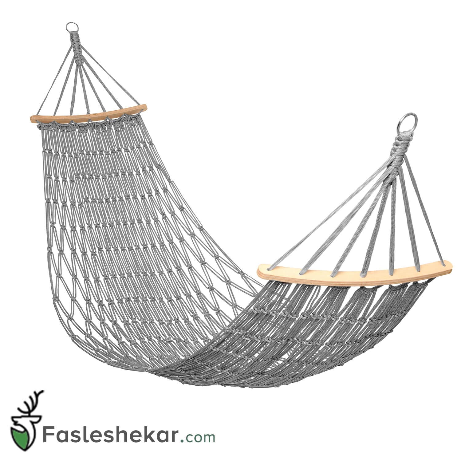 تخت آویز ننو توری چوبدار یک نفره رایان