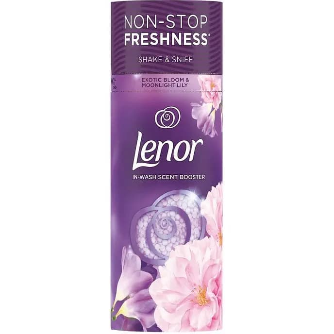 قرص خوشبو کننده لباس لنور ۱۵۵ گرم رایحه شکوفه عجیب | LENOR Exotic Bloom
