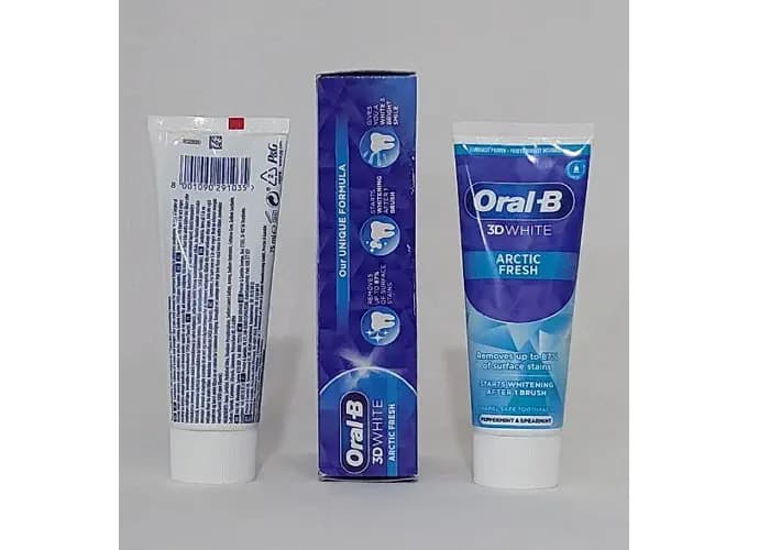 خمیردندان اورال بی تری دی وایت پک دوتایی Oral-b 3D White Twin Pack — تصویر ۲