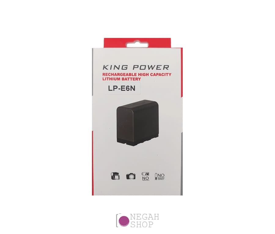 باتری دوربین King Power مدل LP-E6N با ظرفیت 2250 میلی آمپر — تصویر ۶
