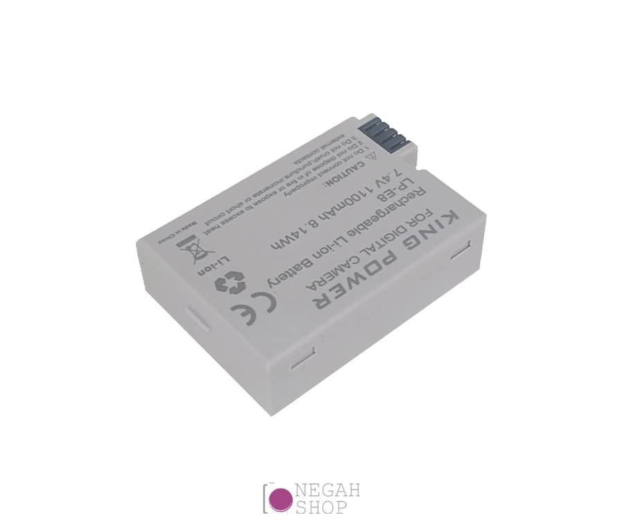 باتری دوربین King Power مدل LP-E8 با ظرفیت 1100 میلی آمپر — تصویر ۴