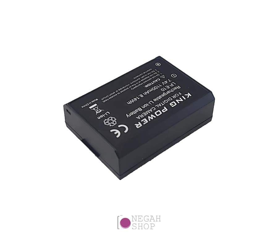باتری دوربین King Power مدل LP-E10 با ظرفیت 1100 میلی آمپر — تصویر ۳