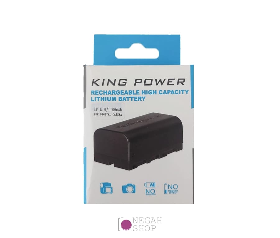 باتری دوربین King Power مدل LP-E10 با ظرفیت 1100 میلی آمپر — تصویر ۶