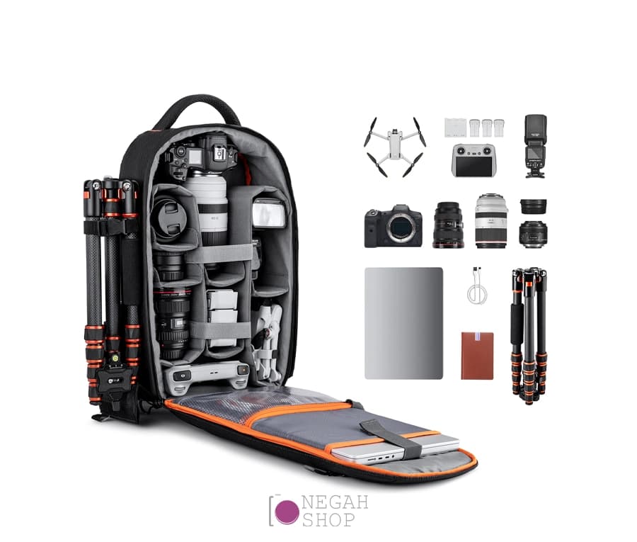 کیف کوله پشتی K&F concept 13140 18L — تصویر ۴
