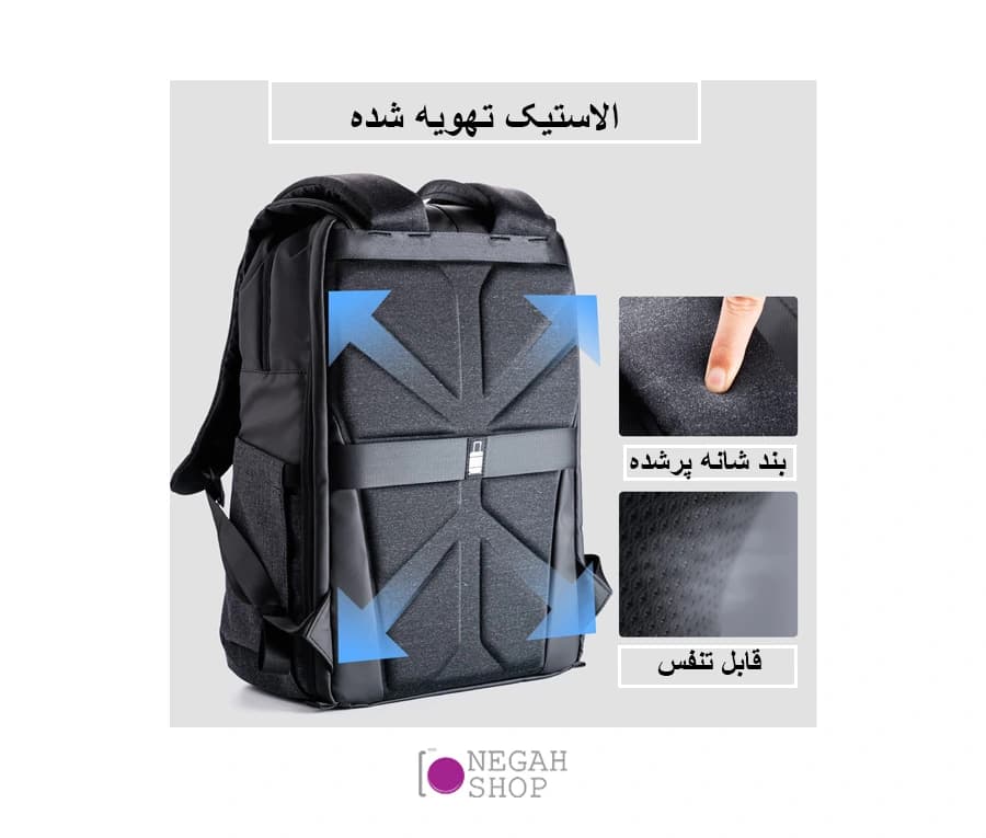 کیف کوله پشتی دوربین K&F 13.087A — تصویر ۶