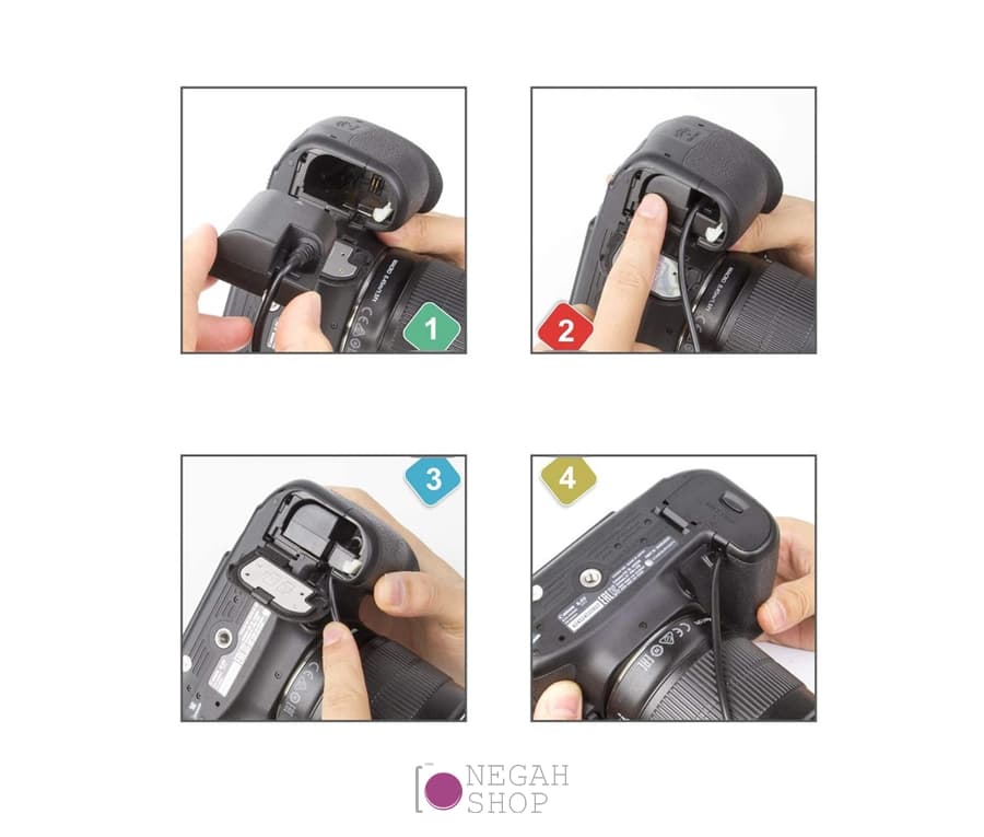 آداپتور برق مستقیم دوربین LP-E10 To USB — تصویر ۵