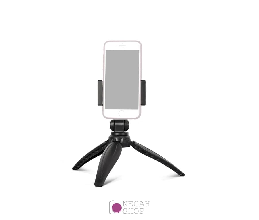 سه پایه رومیزی موبایل QZSD مدل Q-166i با هولدر و هد چرخشی مناسب تولید محتوا و ولاگری — تصویر ۷